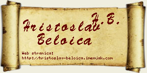 Hristoslav Beloica vizit kartica